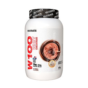 W100 Whey Concentrado Double Chocolate - 900g - Nutrata